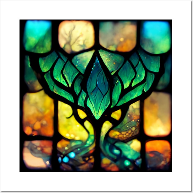 Elvish stained glass goblet Wall Art by DuncanStar